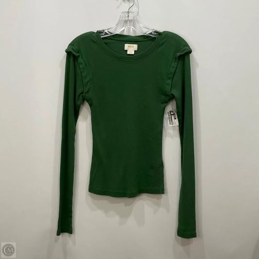 Top Long Sleeve By Maeve In Green, Size: S