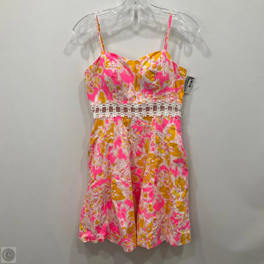 Dress Designer By Lilly Pulitzer In Orange & Pink, Size: 2
