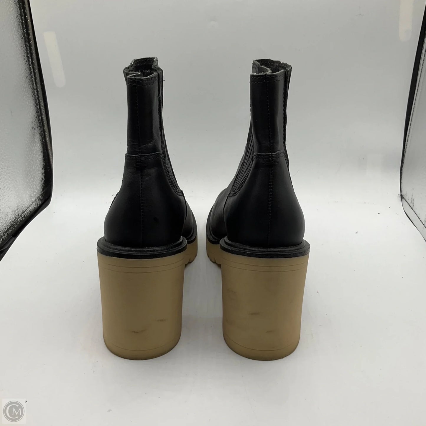 Boots Ankle Heels By Dolce Vita In Black & Tan, Size: 9