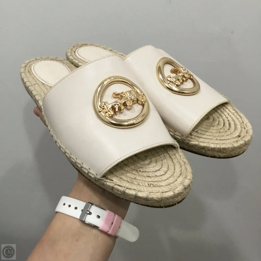 Sandals Designer By Coach In Cream, Size: 7