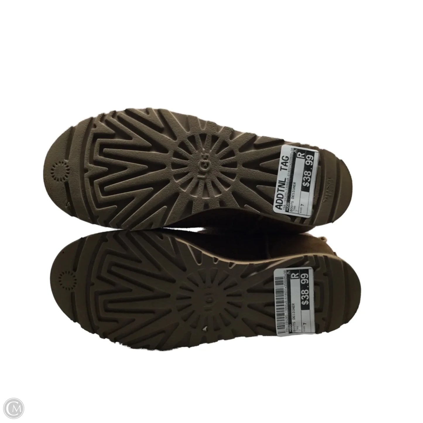 Boots Designer By Ugg In Tan, Size: 7