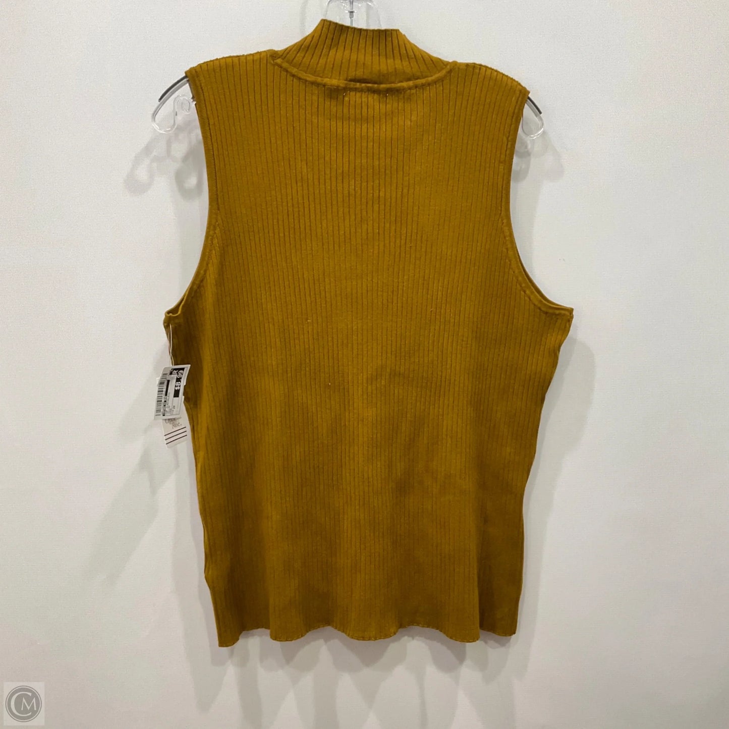 Top Sleeveless By Ophelia Roe In Yellow, Size: 2x