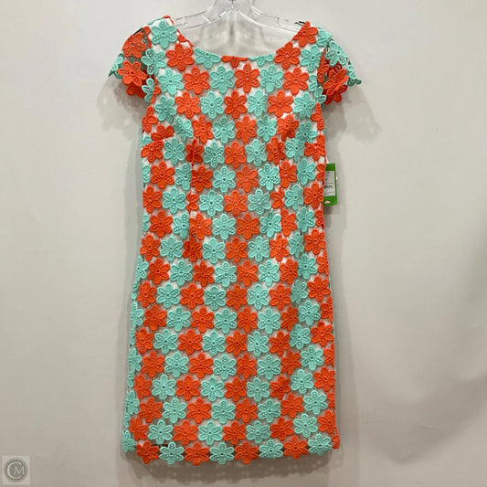 Dress Designer By Lilly Pulitzer In Blue & Orange, Size: 6