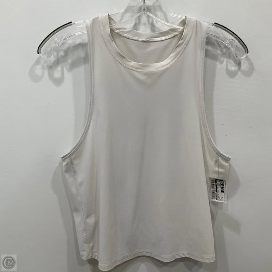 Athletic Tank Top By Lululemon In White, Size: 8