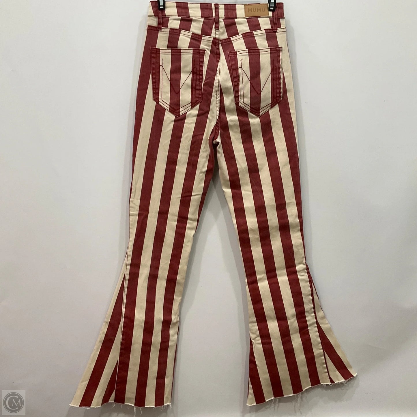 Jeans Flared By Show Me Your Mumu In Red & White, Size: 4