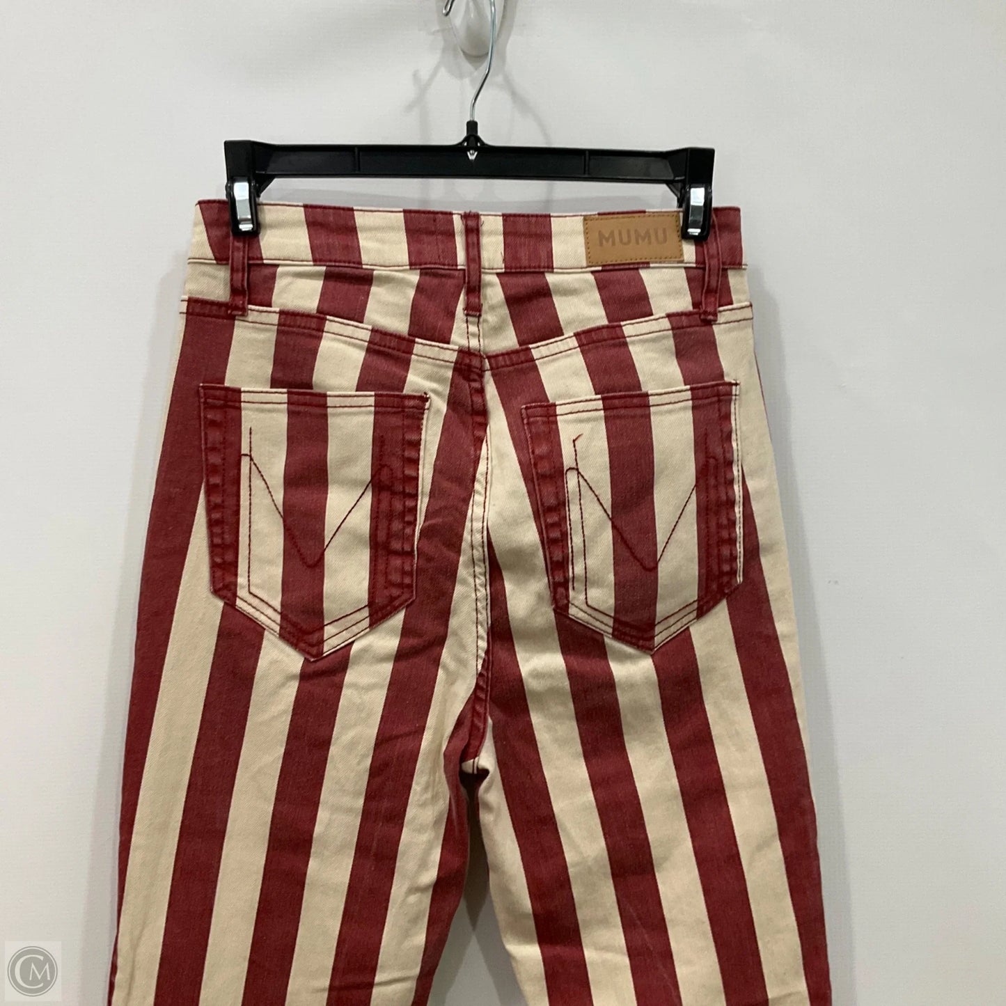 Jeans Flared By Show Me Your Mumu In Red & White, Size: 4