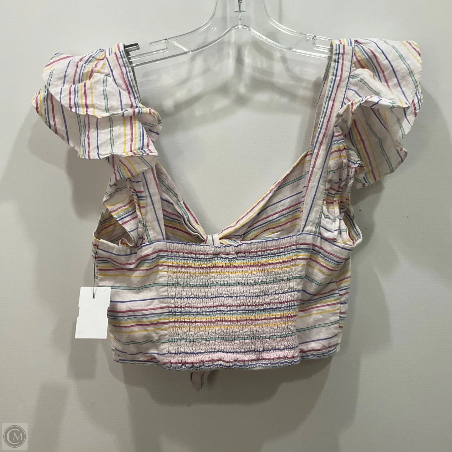 Top Sleeveless By Maeve In Striped Pattern, Size: M