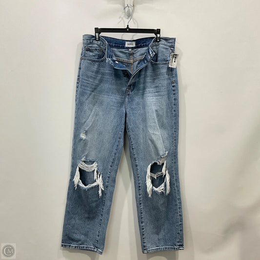 Jeans Straight By Pistola In Blue Denim, Size: 10