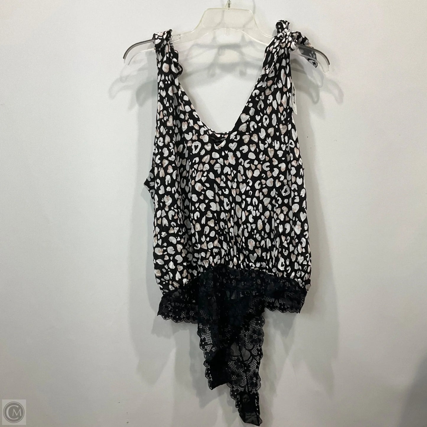 Bodysuit By Free People In Black & Cream, Size: Xl