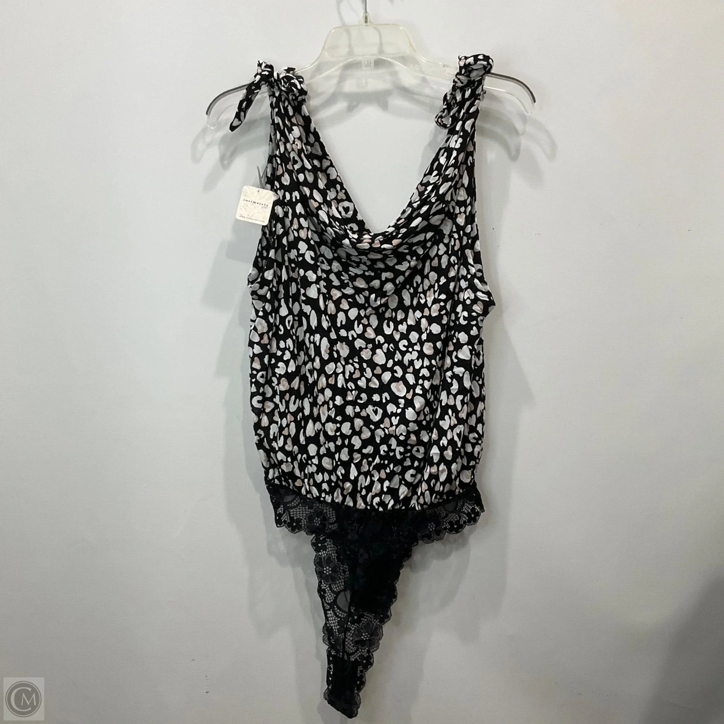 Bodysuit By Free People In Black & Cream, Size: Xl
