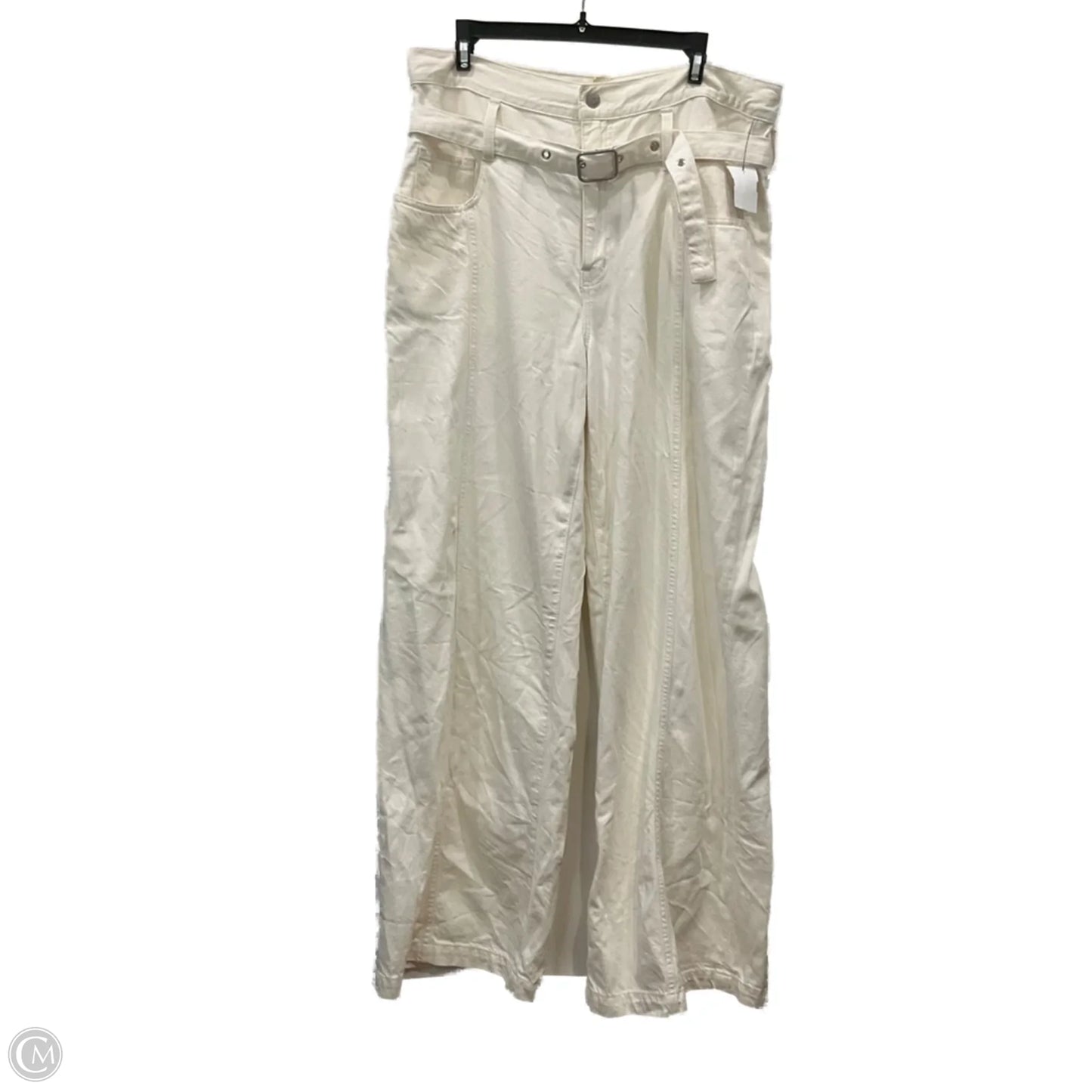 Jeans Wide Leg By Madewell In Cream, Size: 12