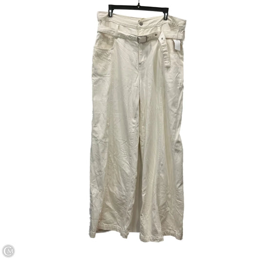 Jeans Wide Leg By Madewell In Cream, Size: 12