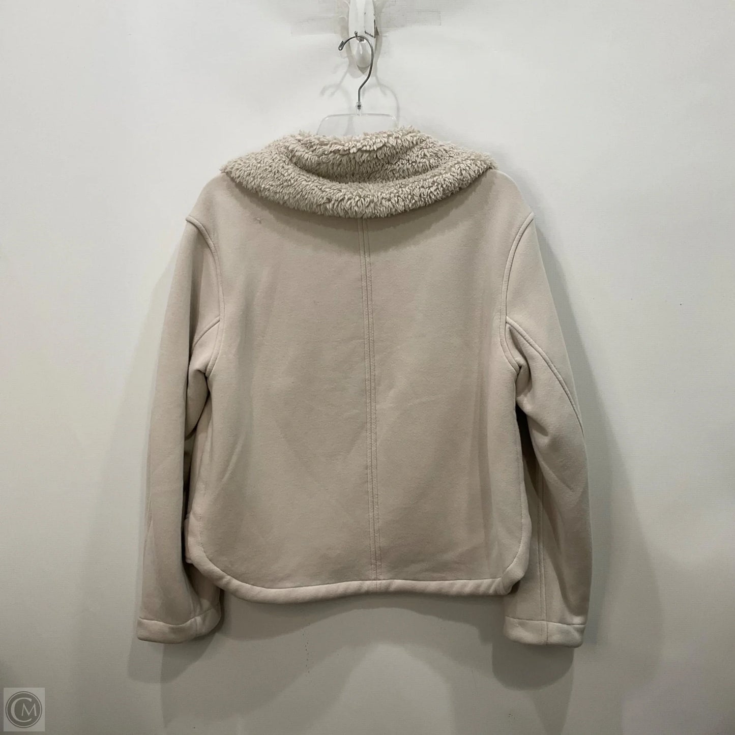 Jacket Faux Fur & Sherpa By Athleta In Cream, Size: S