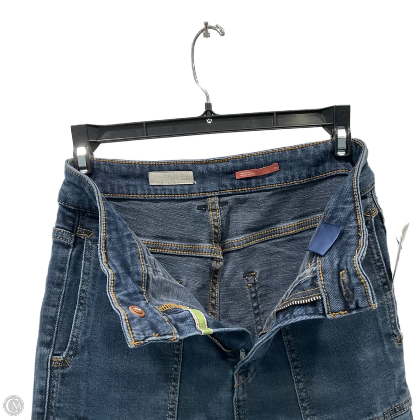 Jeans Flared By Pilcro In Blue Denim, Size: 4