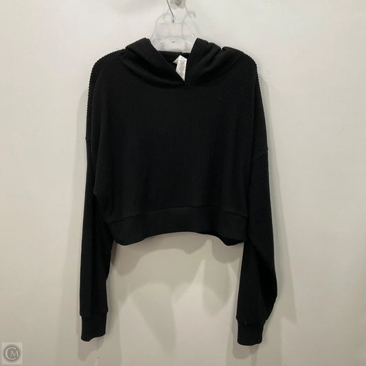 Sweatshirt Hoodie By Alo In Black, Size: M