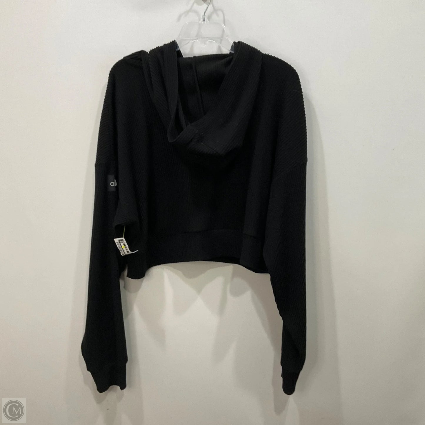 Sweatshirt Hoodie By Alo In Black, Size: M