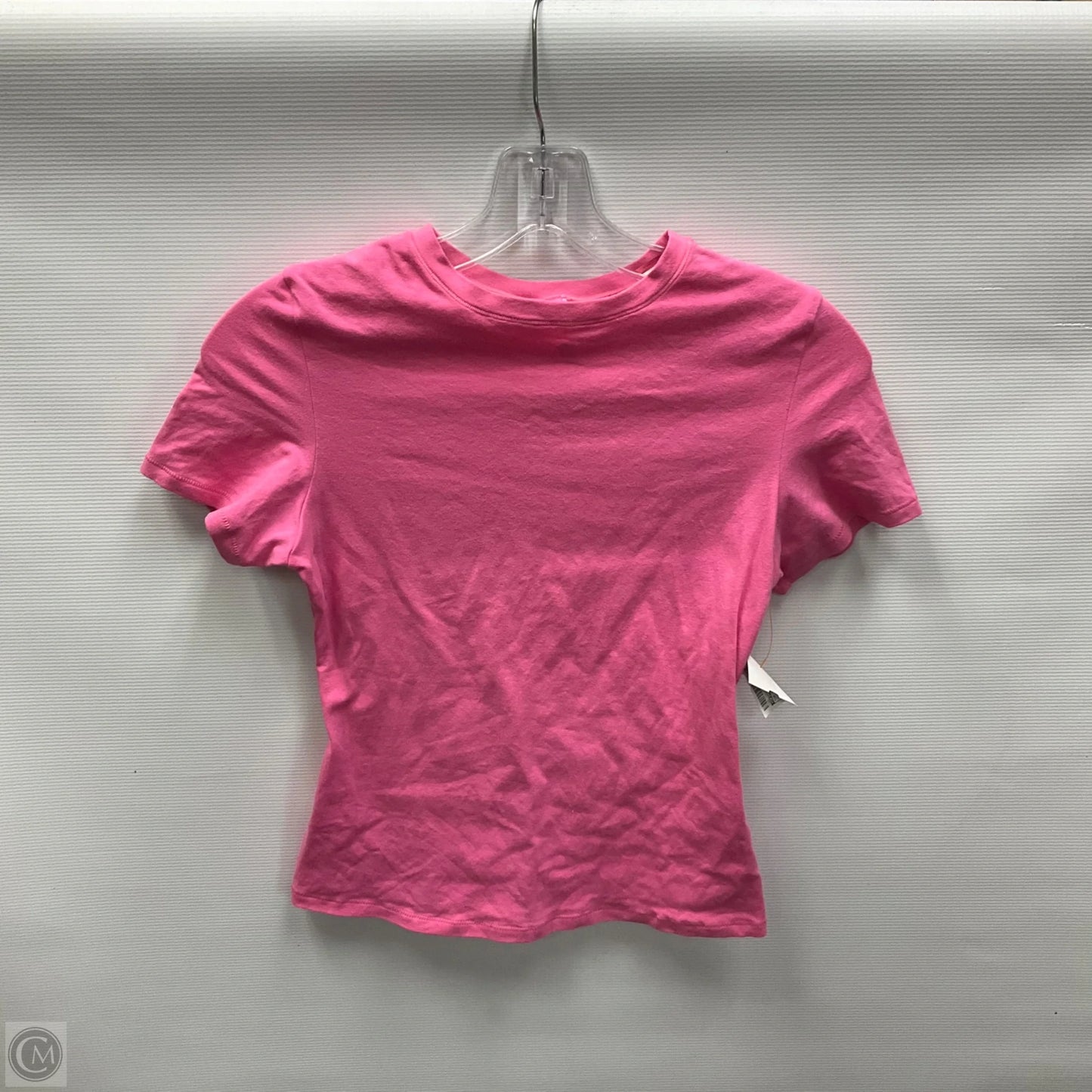Top Short Sleeve By Skims In Pink, Size: M
