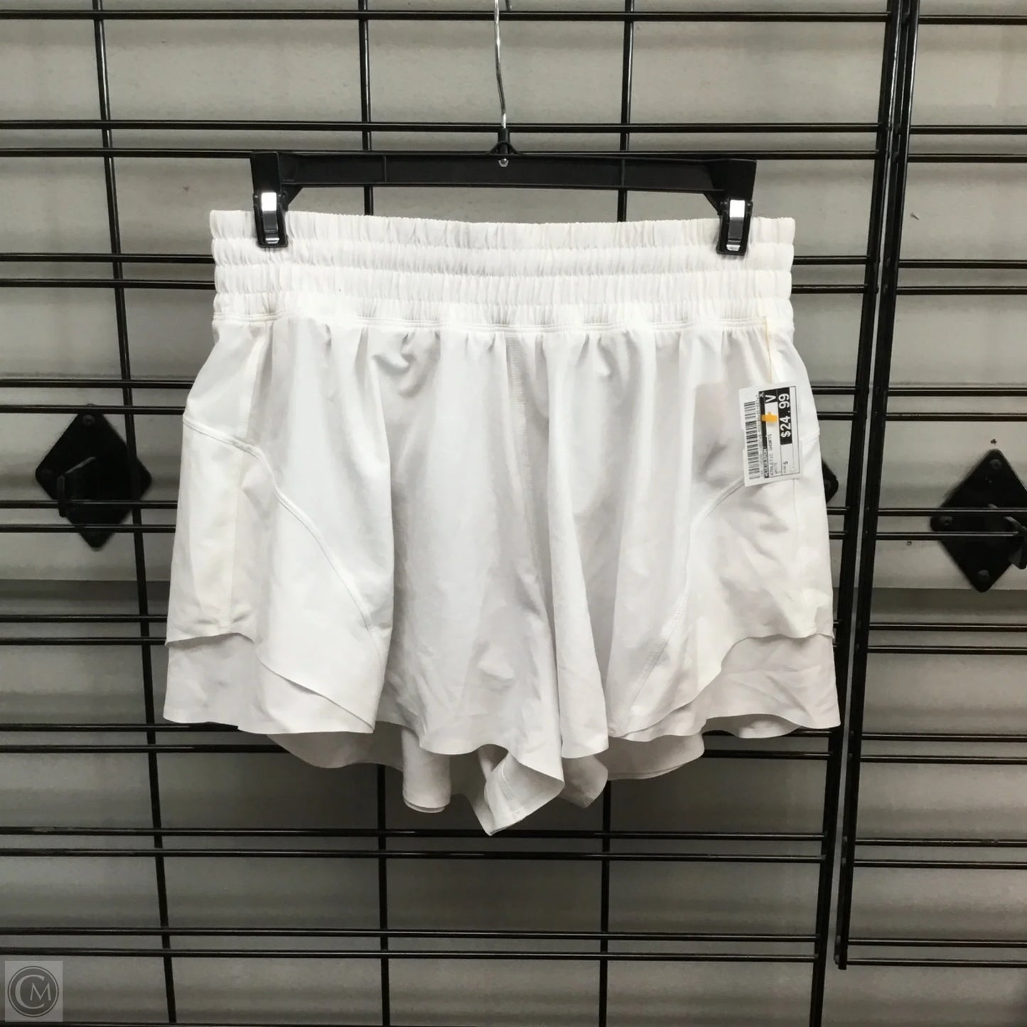Athletic Shorts By Lululemon In White, Size: S