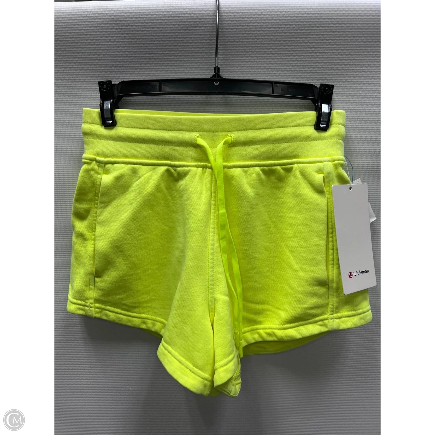 Athletic Shorts By Lululemon In Yellow, Size: 2