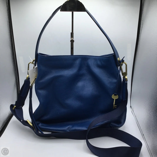 Crossbody Leather By Fossil, Size: Medium