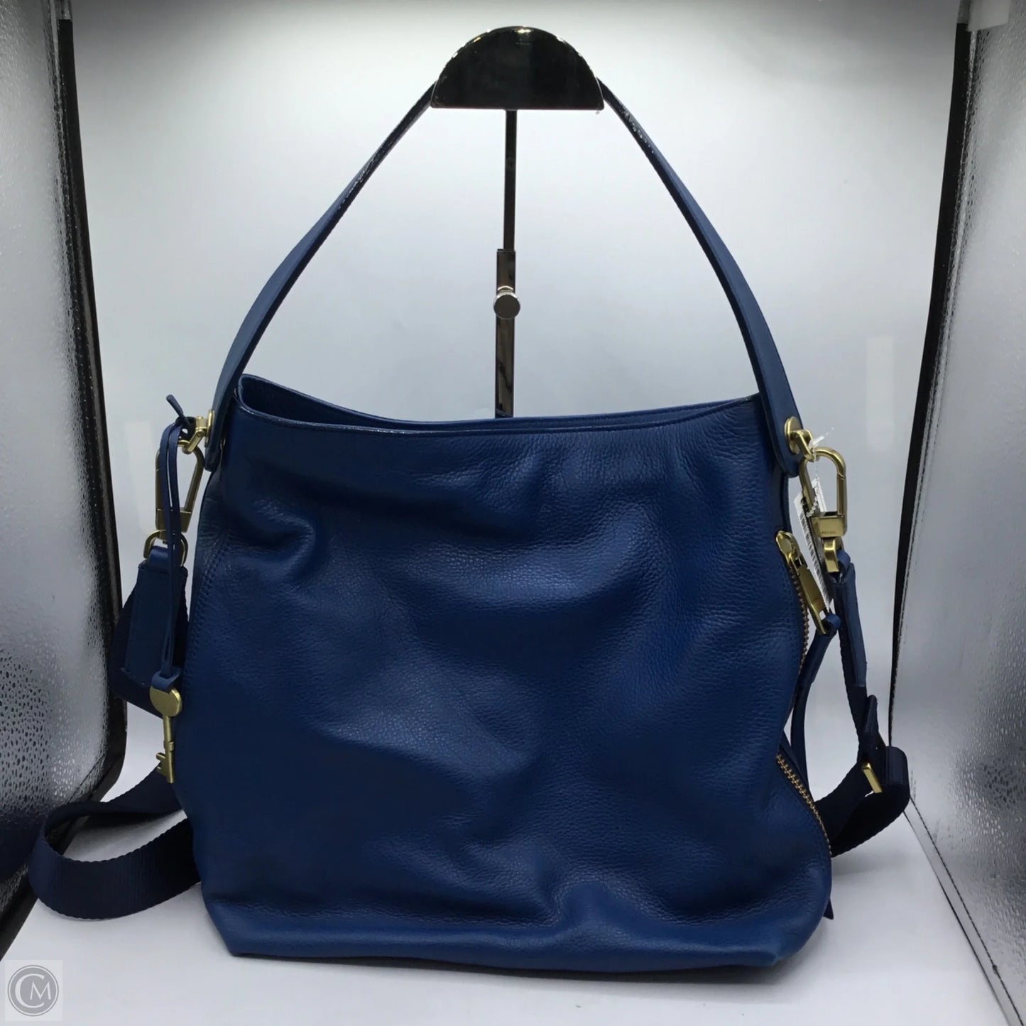 Crossbody Leather By Fossil, Size: Medium