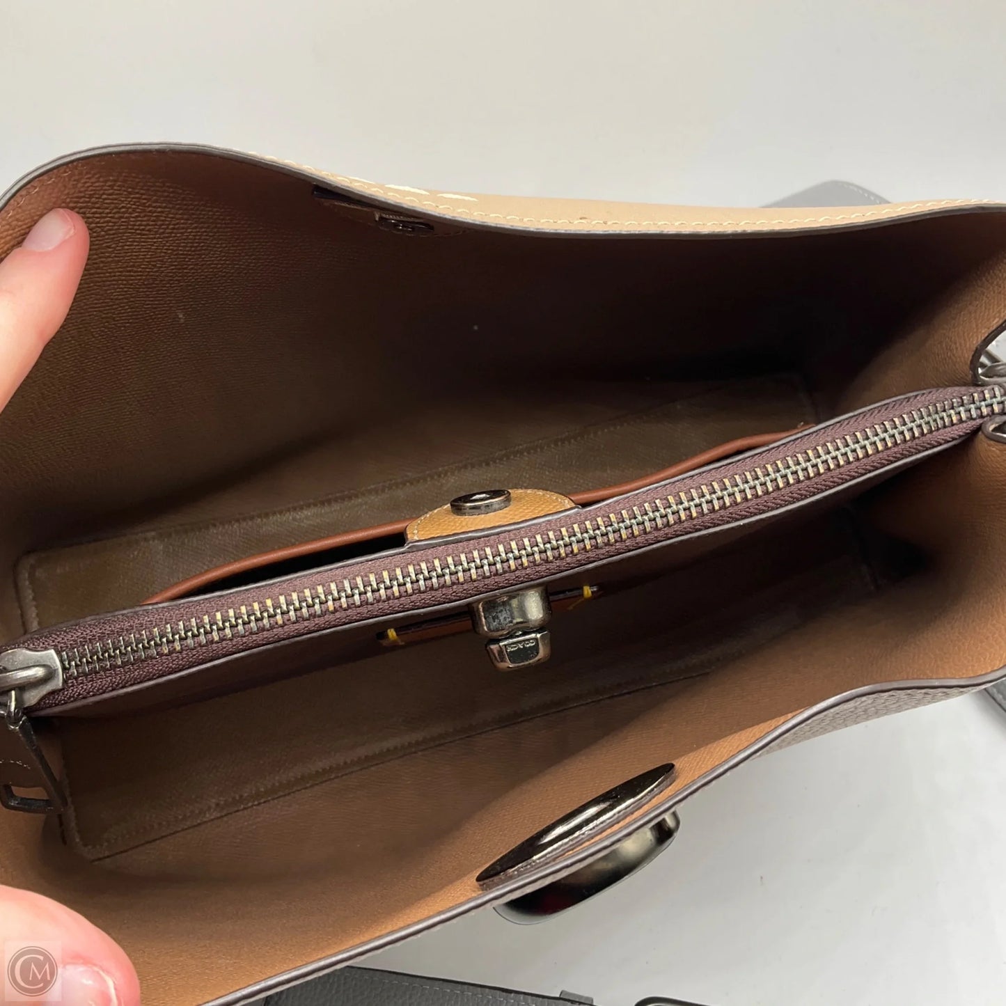 Crossbody Designer By Coach, Size: Medium