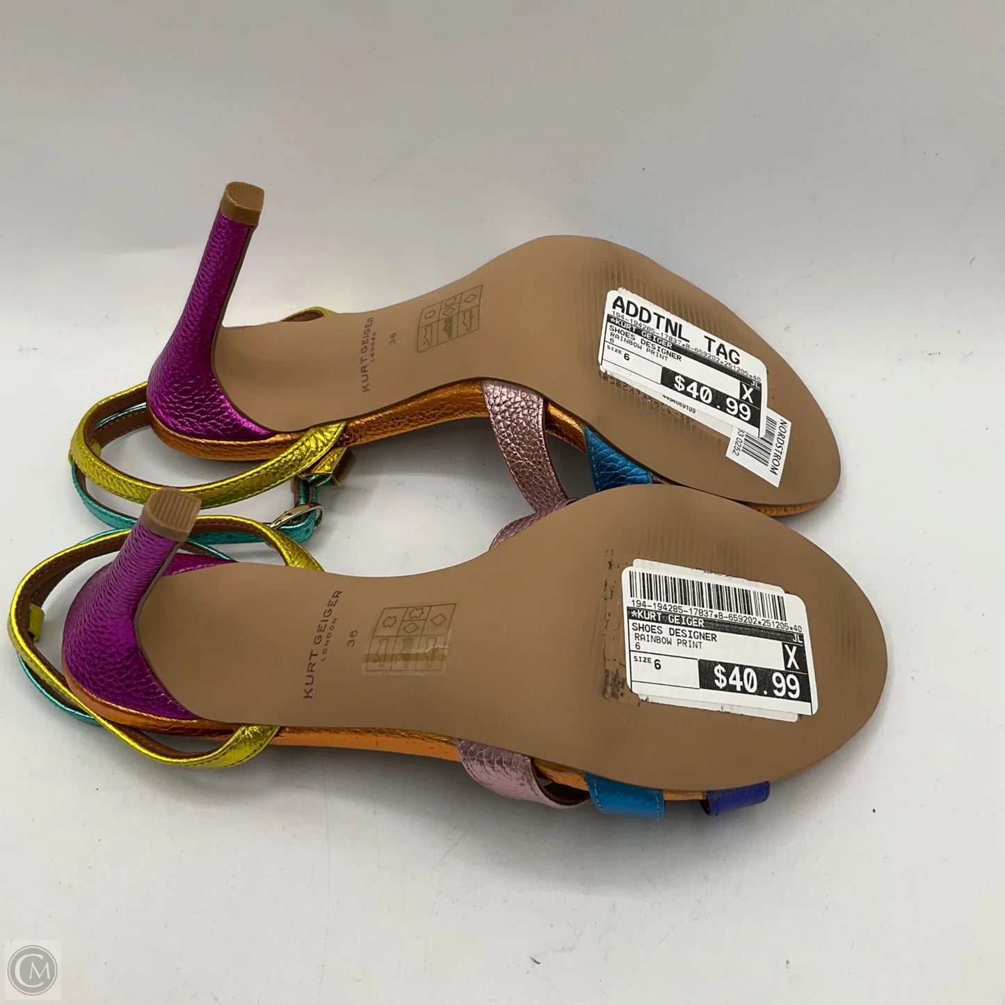 Shoes Designer By Kurt Geiger In Rainbow Print, Size: 6