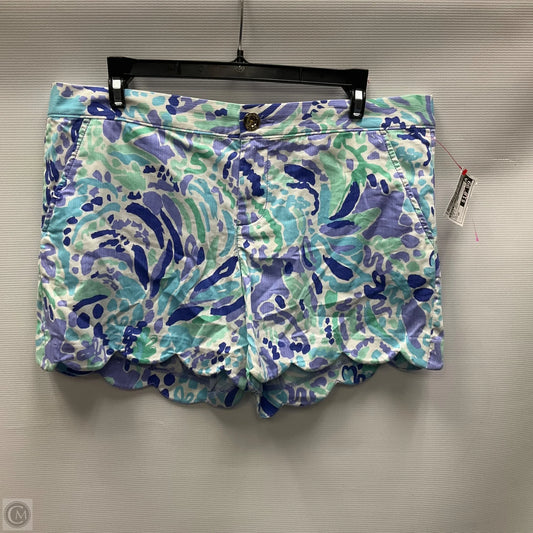 Shorts Designer By Lilly Pulitzer In Blue & Green, Size: 10