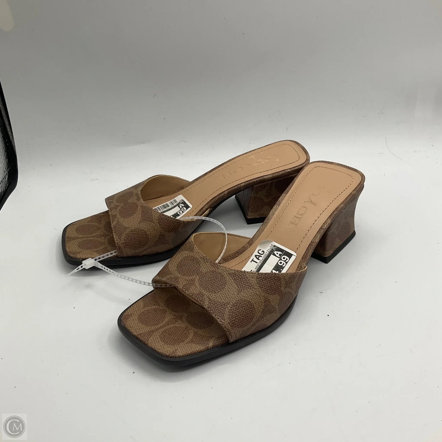 Sandals Designer By Coach In Tan, Size: 6