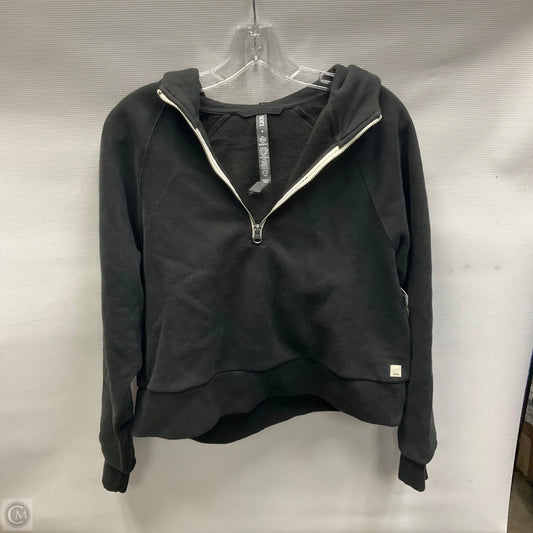 Athletic Sweatshirt Hoodie By Vuori In Black, Size: M