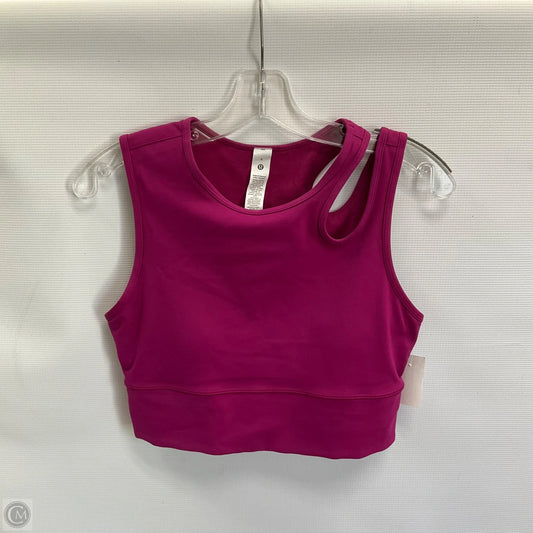 Athletic Tank Top By Lululemon In Purple, Size: 8