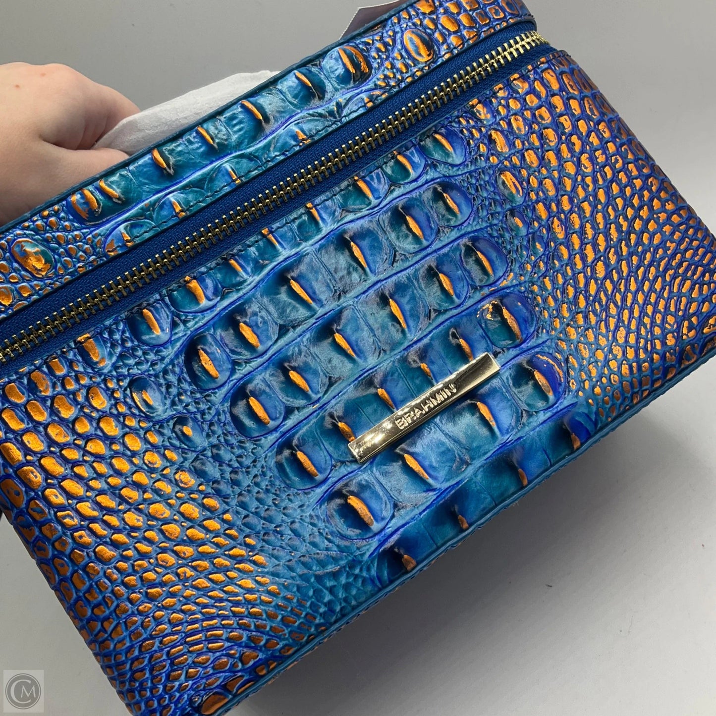 Makeup Bag Designer By Brahmin, Size: Medium