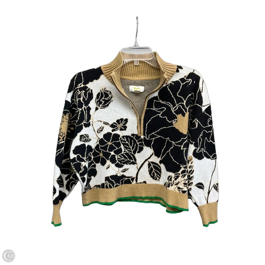 Sweater By Maeve In Black & Tan, Size: Xs