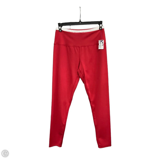 Athletic Leggings By As Revival In Red & White, Size: M
