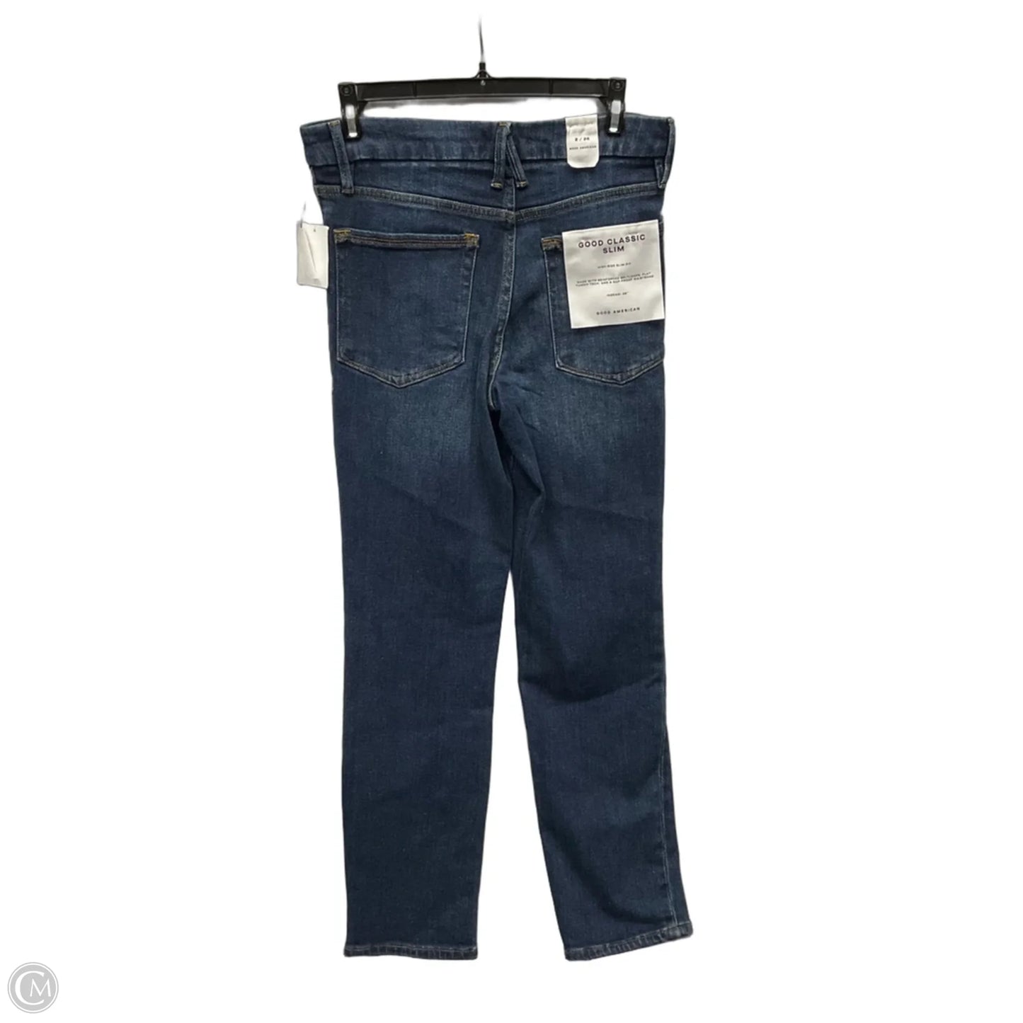 Jeans Skinny By Good American In Blue Denim, Size: 2