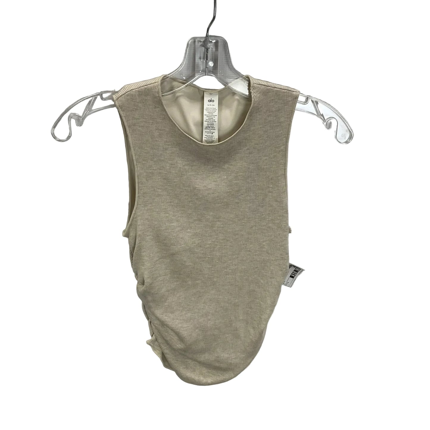 Athletic Tank Top By Alo In Beige, Size: S