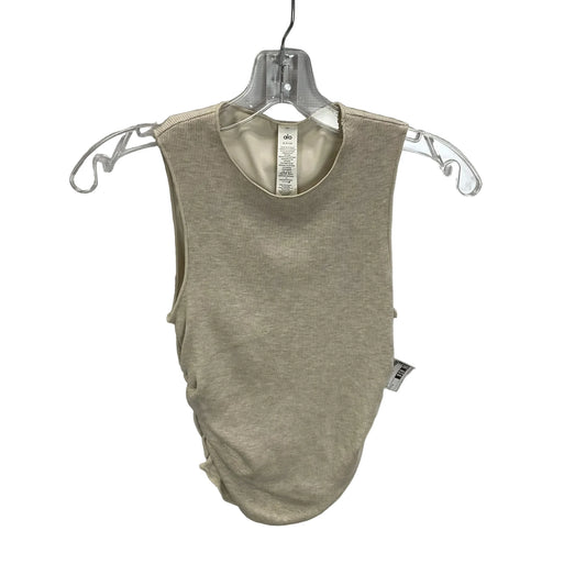 Athletic Tank Top By Alo In Beige, Size: S