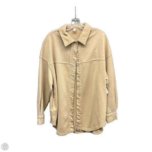 Top Long Sleeve By Clothes Mentor In Tan, Size: L