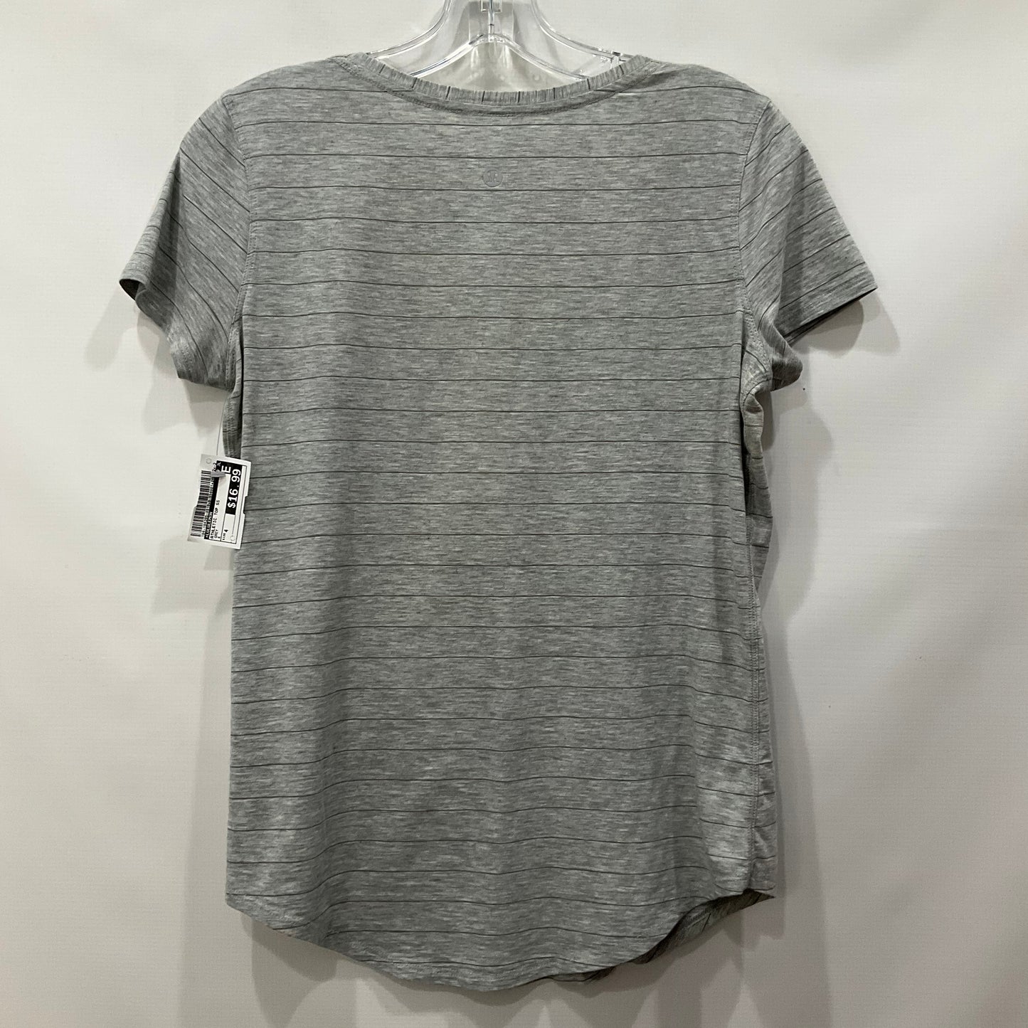 Grey Athletic Top Short Sleeve Lululemon, Size 4