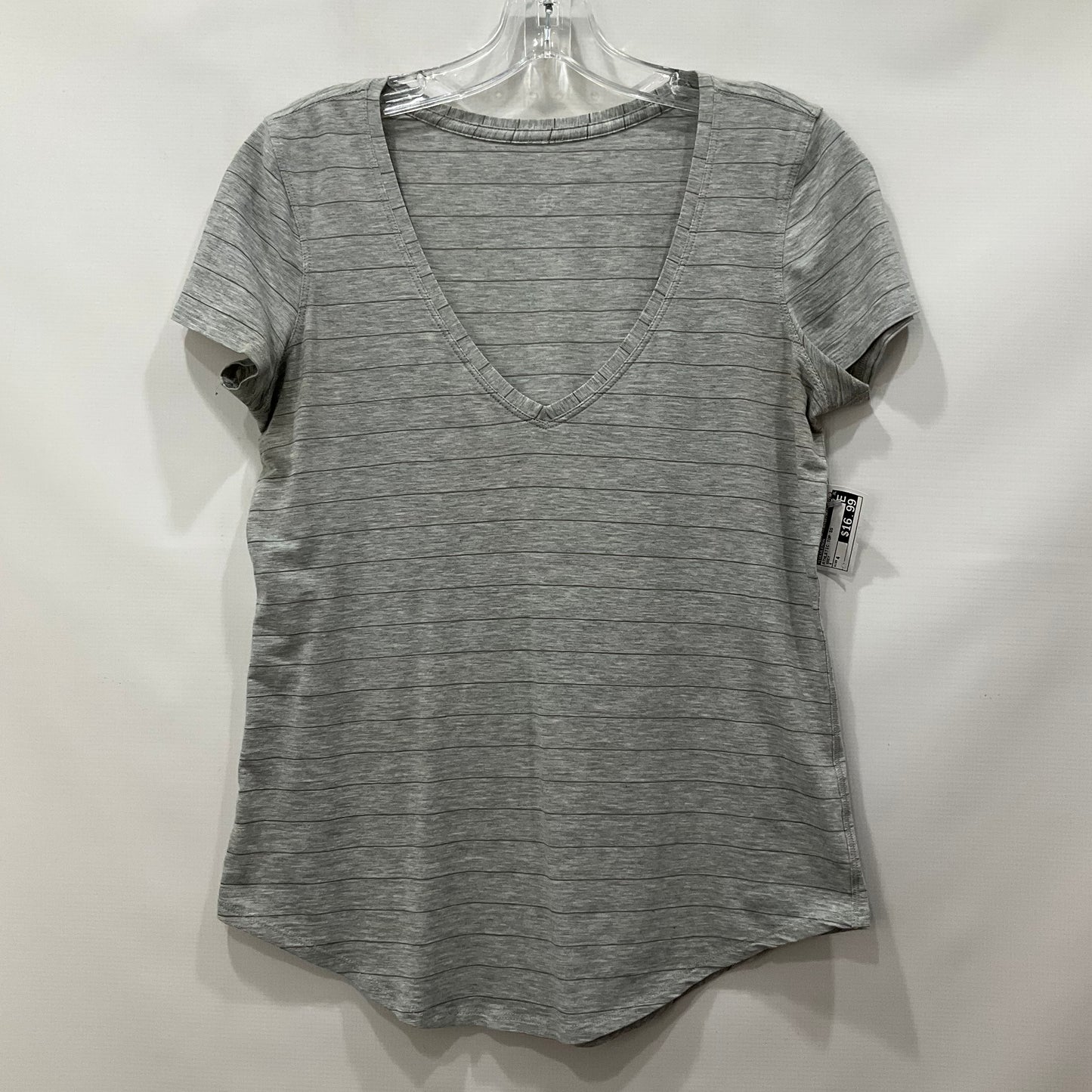 Grey Athletic Top Short Sleeve Lululemon, Size 4