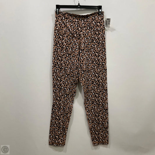 Athletic Leggings By Aerie In Leopard Print, Size: L