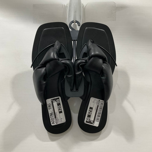 Black Sandals Flats Maeve, Size 6