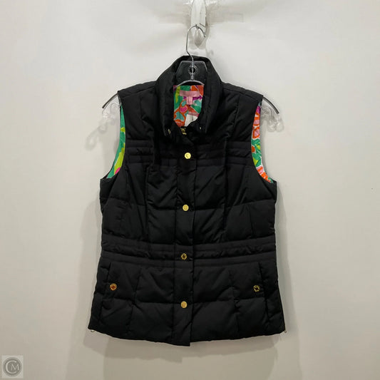 Vest Puffer & Quilted By Lilly Pulitzer In Black, Size: S