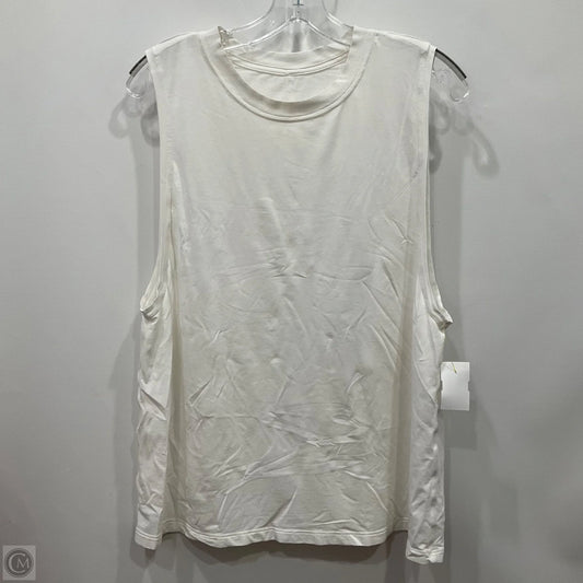 Athletic Tank Top By Lululemon In White, Size: 8