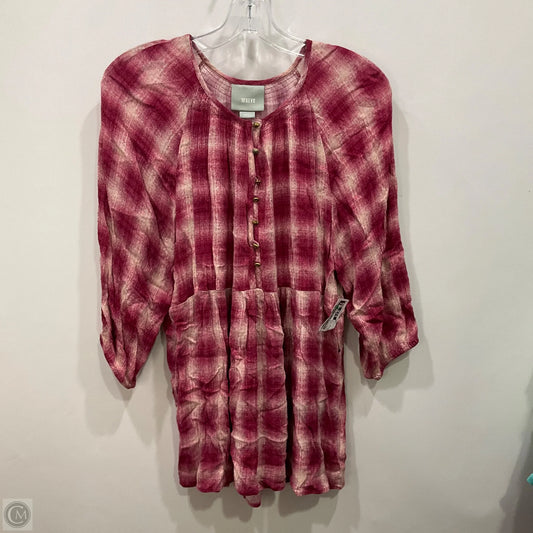 Top 3/4 Sleeve By Maeve In Pink, Size: S