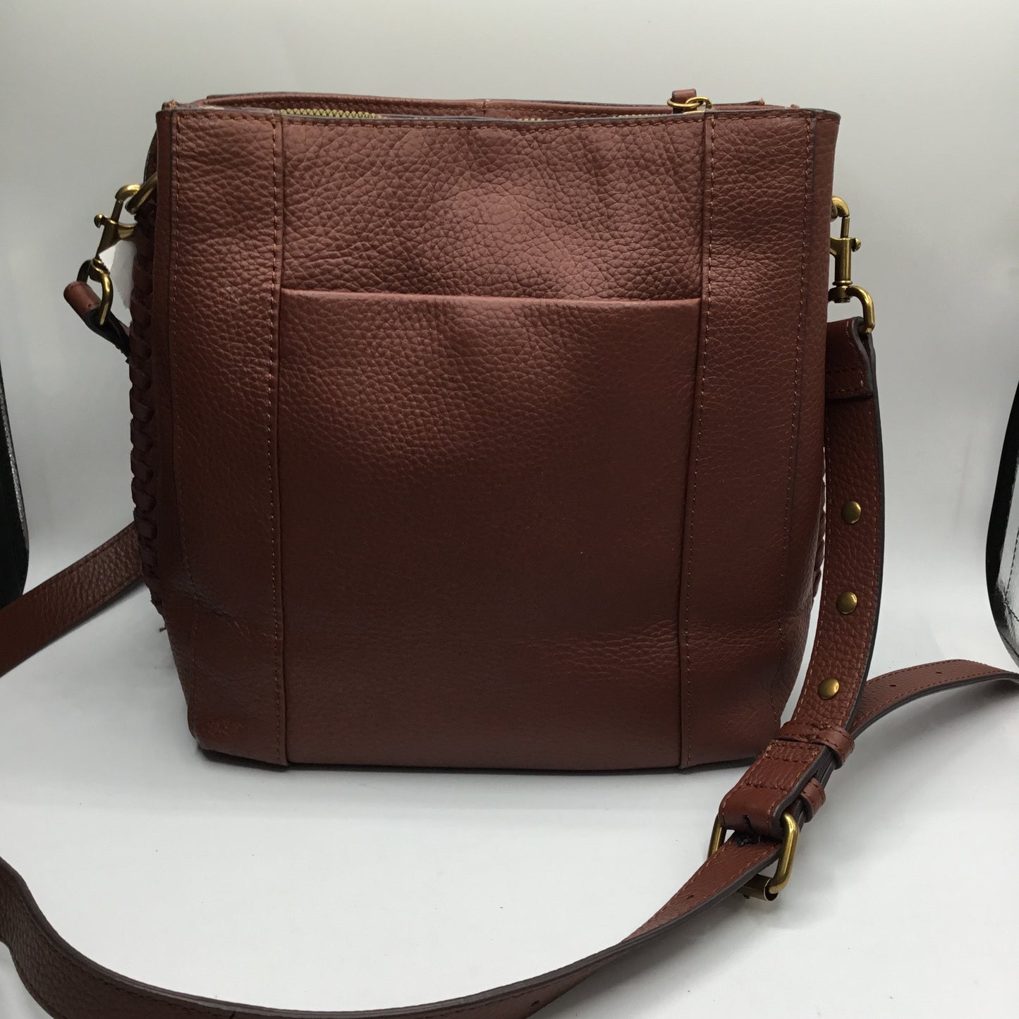 Crossbody Leather By Clothes Mentor, Size: Medium