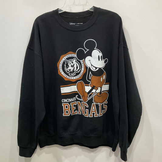 Sweatshirt Crewneck By Disney Store In Black, Size: L