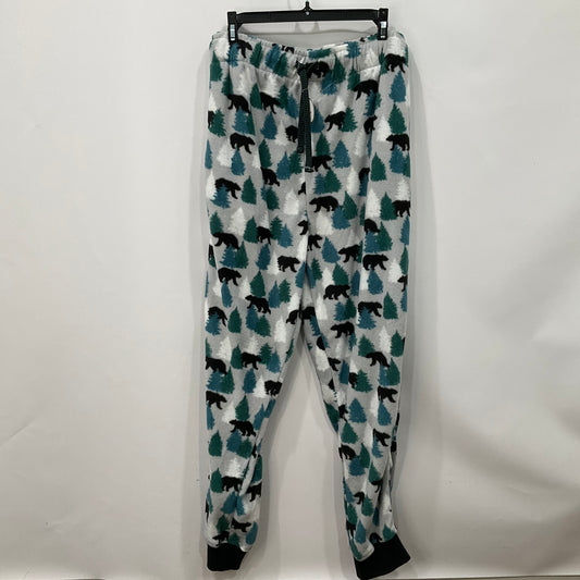 Pajama Pants By Falls Creek In Green & Grey, Size: Xl