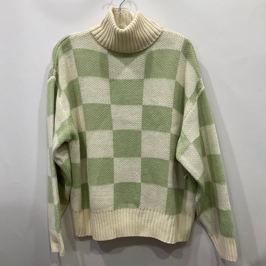 Sweater By Violet Romance In Green & White, Size: L