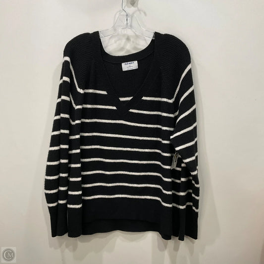 Sweater By Old Navy In Black & White, Size: Xl
